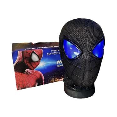 Imagem de Capacete Luminoso Do Homem-Aranha Com Máscara Móvel E Controle Elétric