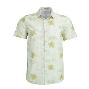 Imagem de Camisa Social Masculina Amil Manga Curta Floral Comfort Sem Bolso Linh