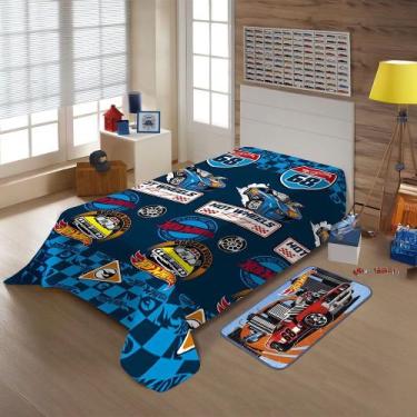 Imagem de Manta Infantil Hot Wheels Fun - Jolitex, RACING