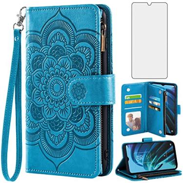 Imagem de Asuwish Capa de telefone para TCL 30XE/30V/4X/20AX/20A/20R/Bremen 5G Capa carteira com protetor de tela de vidro temperado e suporte flip para cartão de crédito TLC T601DL 30 XE XE5G V 20 AX R A 6,67