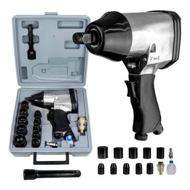 Imagem de Kit Chave Impacto Pneumática 1/2 32Kgfm Rocking Dog Tch32