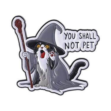 Imagem de Broche De Metal Esmaltado Com Citações De Animais De Desenho Animado F