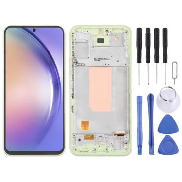 Imagem de Hiregolish Peças de reparo de tela, para Samsung Galaxy A54 5G SM-A546 6,4 polegadas OLED LCD digitalizador de tela conjunto completo com moldura, conjunto de substituição de tela com kits de reparo