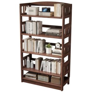 Imagem de Armário de arquivos, estante do chão ao teto, sala de estar, prateleira de armazenamento de parede, prateleira de livros, estante pequena, simples, suporte para impressora, escritório em casa (80 cm)