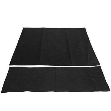 Imagem de KUIDAMOS Conjunto de Tecido Durável de Substituição de Lona para Cadeira de Diretor para Uso Diário Com 2 Tamanhos, Azul/colorido/preto/branco para Suprimentos de Filmagem (Preto)