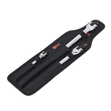 Imagem de AUNMAS Conjunto de Barra de Disjuntor de Chave de Soquete Longa, Material de Aço, Cabeça Móvel, 3 Tamanhos para Reparos Automotivos