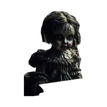 Imagem de Pintura Em Tela De Arte Gótica Sombria: Palhaço, Fantasma, Boneca E Br