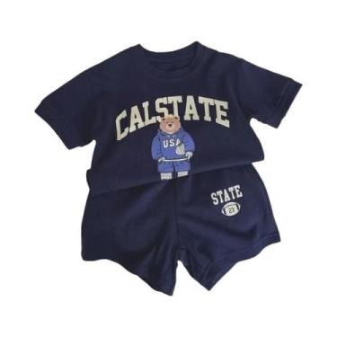 Imagem de Conjunto De Roupas De Verão Para Bebê Menina, Camisetas De Algodão Com