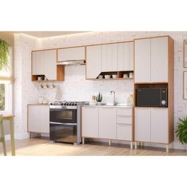 Imagem de Cozinha Modulada MGM 6 Peças Celeste C6P135 Cinamomo/Off