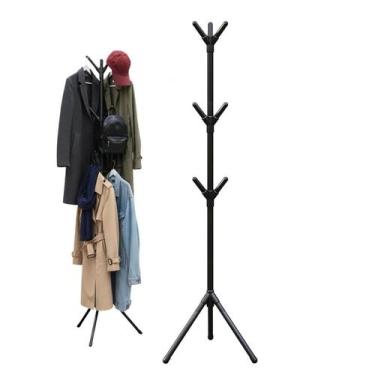 Imagem de Cabideiro Mancebo Arara Roupa Bolsa Chapeu Toalha Casaco Blusa 9 Ganch