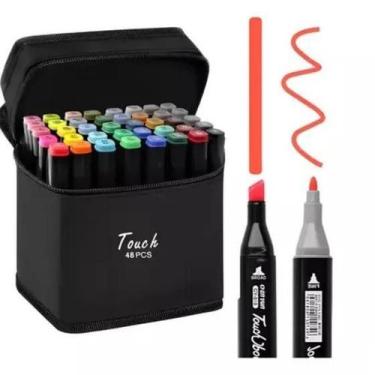 Imagem de Ultra Marcador Conjunto Profissional Canetas 48 Cores - SWEET HOME