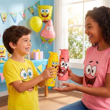 Imagem de Kit 20 Garrafas 750ml Bob Esponja e Patrick Lembrancinha - BANDEIRANTE