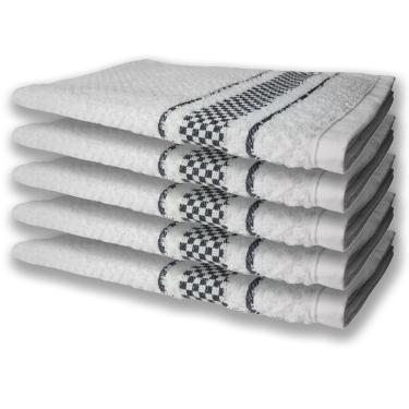 Imagem de 5 Panos De Prato Atoalhado Felpudo 370G/M² Premium Preto