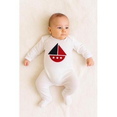 Imagem de Body Manga Longa Recém Nascido algodão - Estylo Baby, Branco, RN