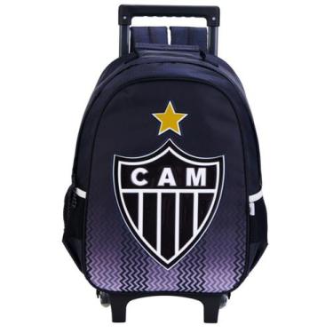 Imagem de Mochila Rodas Costas Futebol Atlético Mineiro 16578 - Xeryus