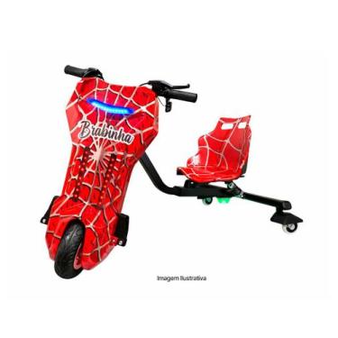 Imagem de Triciclo Elétrico Drift 350w Bluetooth 3 Velocidades Único com Amortec