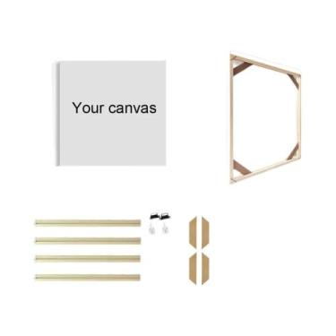 Imagem de Grande Moldura De Lona De Madeira 40x60 50x70 40x50cm Para Pintura a Ó