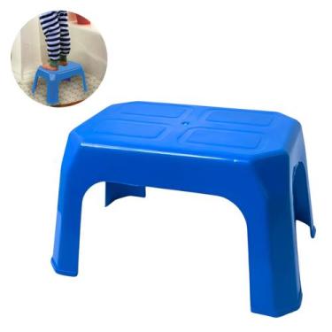 Imagem de Banco de plástico azul para crianças pequenas - Arqplast Antiderrapant