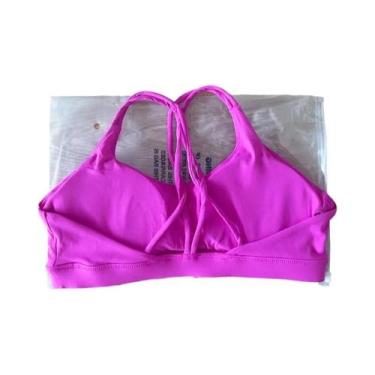 Imagem de Sutiã Esportivo Feminino Com Alças Cruzadas, Push Up, Para Yoga, Acade