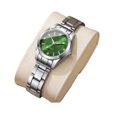 Imagem de Relógio De Quartzo Casual Feminino Com Strass Luxuoso Relógio De Pulso