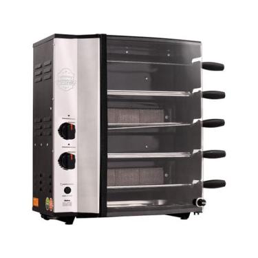 Imagem de Churrasqueira a Gás Nativa 5 Espetos Acendimento Automático - Hidro - 