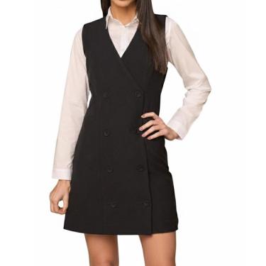 Imagem de Vestido Feminino Lado Avesso Alfaiataia Preto - 1277-Feminino