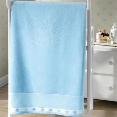 Imagem de Toalha de banho Döhler Baby Classic Azul, Azul