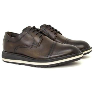 Imagem de Sapato Social Democrata Trattore Ultra Light Couro Legítimo Conforto Leveza Palmilha Macia 355104-Masculino