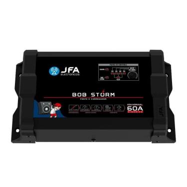 Imagem de Fonte e Carregador de Bateria Automotivo Bob Storm 60A para Sistemas 12V JFA Eletrônicos