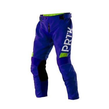 Imagem de Calça Motocross Trilha Enduro Infantil Pro Tork Sag, AZUL - VERDE, 8