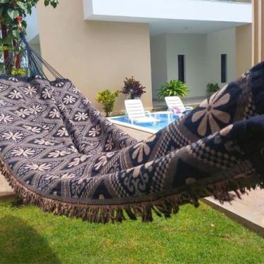 Imagem de Rede de Dormir Descanso Casal e Solteiro Indiana Reforçada 4m Varanda 