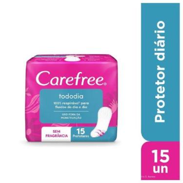 Imagem de Protetor Diário Carefree Proteção Sem Perfume Mínima Sem Abas 15 Unida