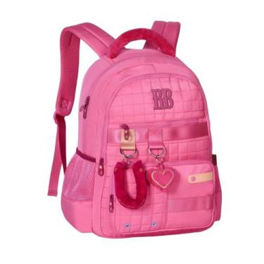 Imagem de Mochila Rebecca Bonbon Escolar Feminina 20L RB26238 Rosa