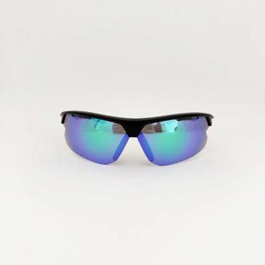 Imagem de Force preto com azul e verde espelhado + case esportiva - VistaLab