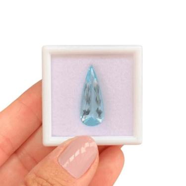 Imagem de Água Marinha Azul Lágrima 8,37ct - SP GEMAS