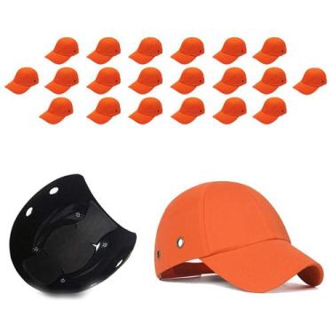 Imagem de Bone com Capacete Seguranca EPI Kit 20 Uni Obra Construcao Reparo Ofic