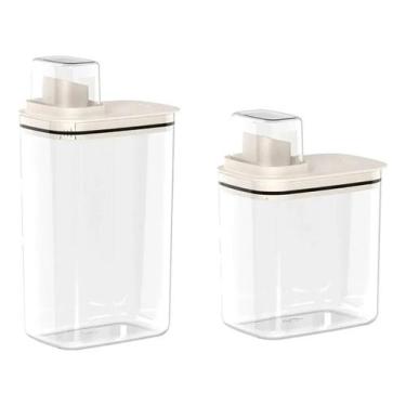 Imagem de Kit Dispenser para Detergente, Amaciante e Produtos Limpeza 1,5L (19,5