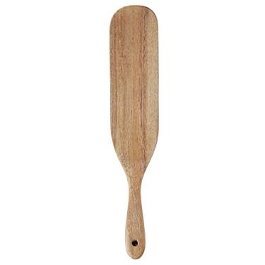 Imagem de Espátula, espátula de teca fácil de limpar, espátula leve de madeira, espátula de madeira versátil para hotel para cozinha e restaurante (pá de teca 85 cm)