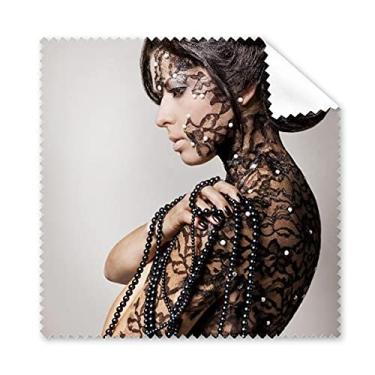 Imagem de Brunette Beauty Body Gal pano de limpeza de tela de telefone limpador de óculos 5 peças