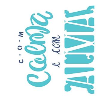 Imagem de Stencil de Acetato para Pintura OPA 15X20 2247 Com Calma e com Alma