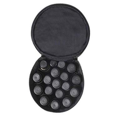 Imagem de óleo essencial para viagem com 15 frascos óleo essencial para armazenamento óleo essencial para transporte óleo organizador garrafas rolo para garrafas 5 ml/10 ml/15 ml