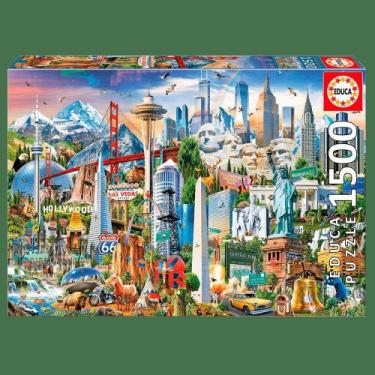 Quebra-cabeça 1500 Peças Puzzle 1500 - Panorama Castellammare del Golfo  Grow - Quebra Cabeça - Magazine Luiza