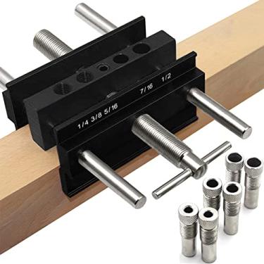 Imagem de Gabarito de cavilha autocentrante de grande capacidade, guia de perfuração JoyTube, posicionador de carpintaria, ferramenta de cavilha, localizador autocentrante