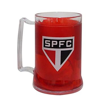 Imagem de Caneca Gel Spfc São Paulo Vermelha 400ml