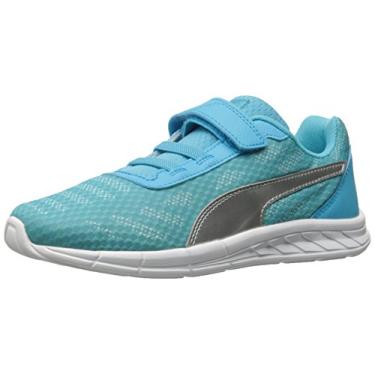 Imagem de PUMA Meteor V PS Running Shoe, Blue Atoll Silv, 2 M US Little Kid