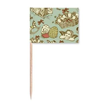 Imagem de Bandeira de palito de cavalo, ângulo colorido, festival, religião, páscoa, enfeite de palito, decoração de festa