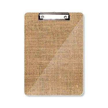 Imagem de Tecido de malha de linho Kahki abstrata pasta de prancheta placa de apoio A4