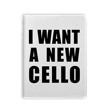 Imagem de Diário de capa macia I Want A New Cello Art Deco para presente moderno
