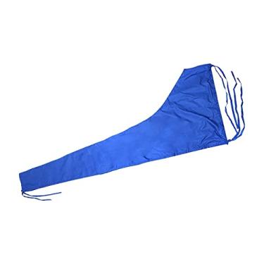 Imagem de Capa para Vela Principal 600D, Capa para Barco, Capa à Prova de Poeira, Capa para Vela, Capa para Neve, Alça Ajustável, Tecido Oxford Engrossado Azul, 8 a 9 pés