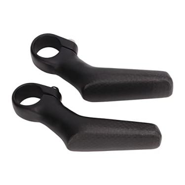 Imagem de CHICIRIS Extremidades da barra de bicicleta, guidão auxiliar de bicicleta 3K em forma de L para bicicleta de estrada para guidão de bicicleta de 22,2 mm